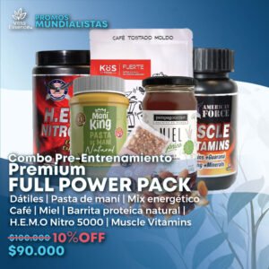 Pre Entrenamiento Premium Full Power Pack